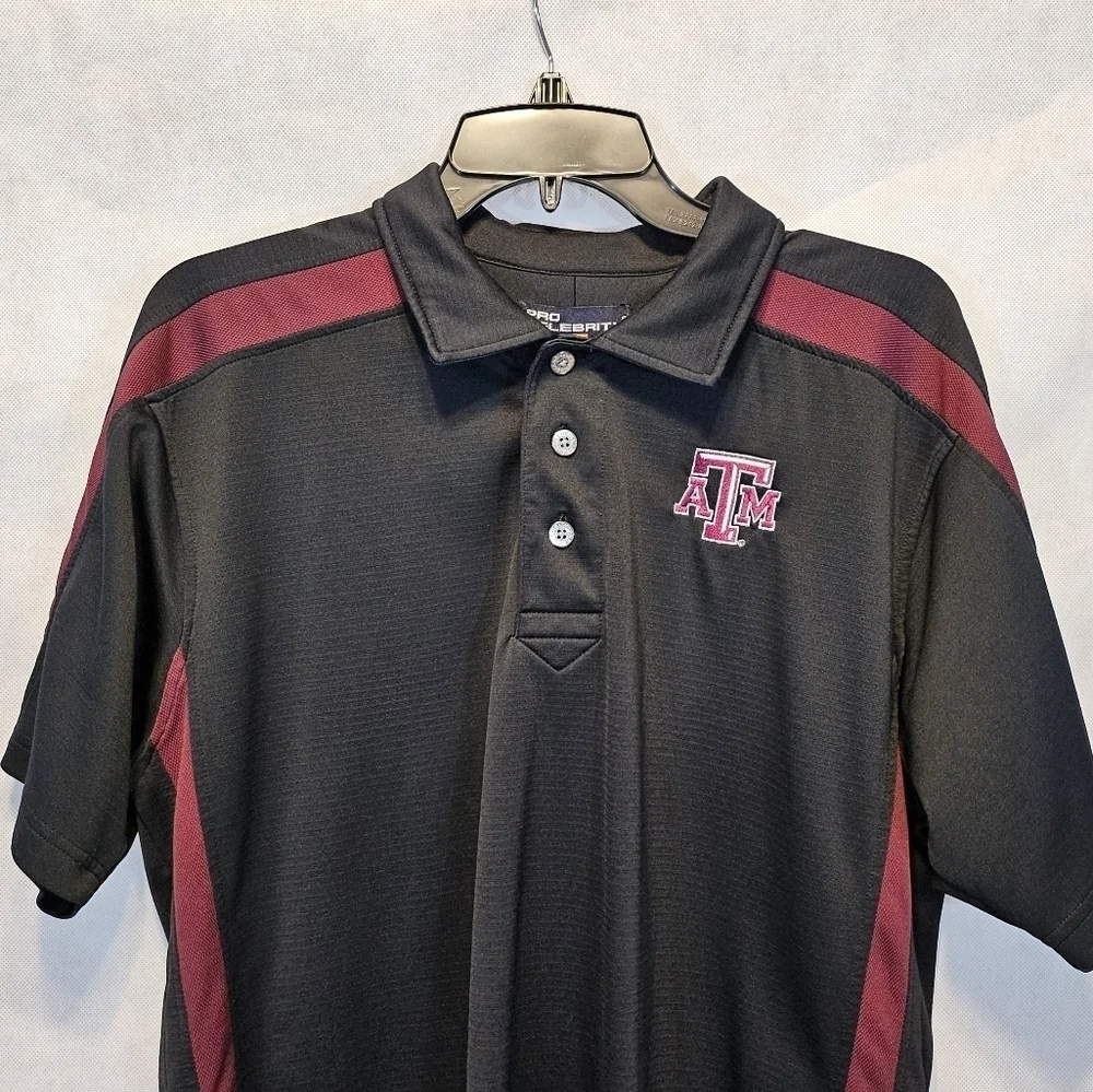 Procelebrity Texas A & M Aggies 100% Micopolyester Pull Over Shirt Size M - Picture 3 of 5